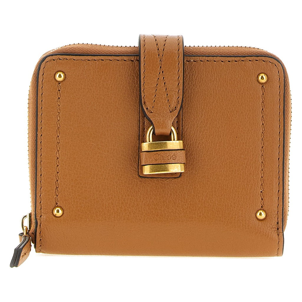 Chloé Brown Buffalo Leather Cardholder for Women