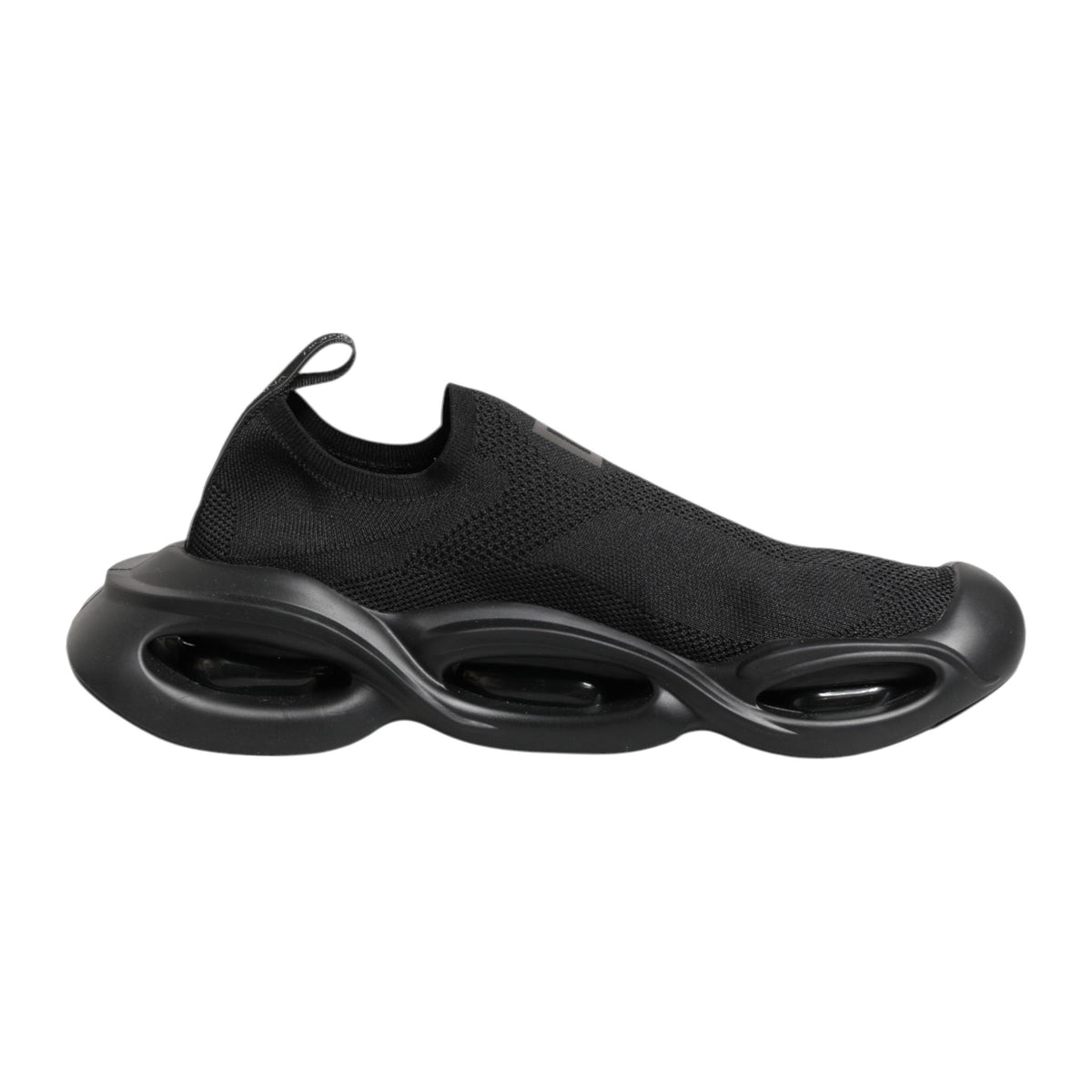 Dolce & Gabbana Black Slip On Wave Low Top Sneakers Shoes for Men