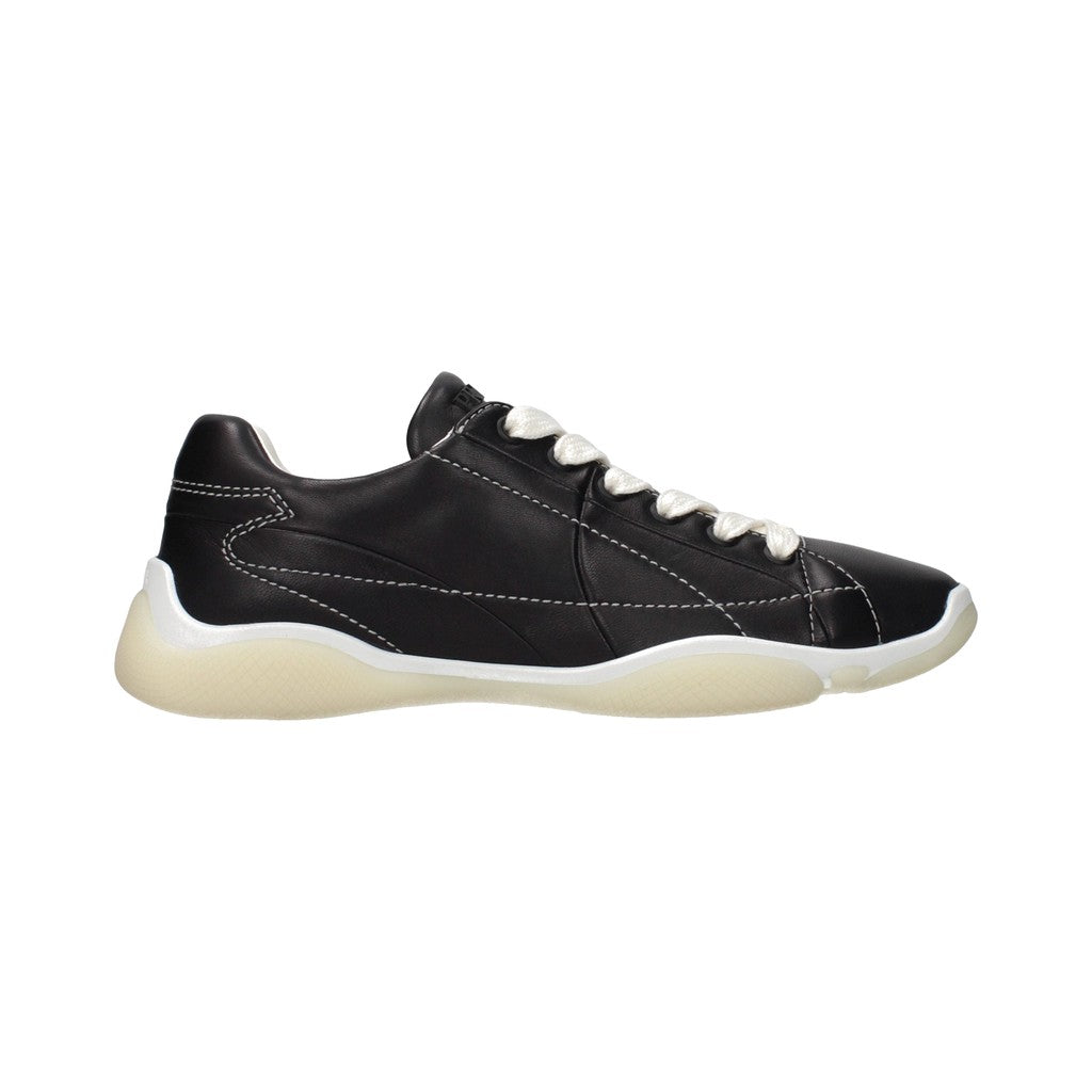 Prada Black Leather Sneakers for Women