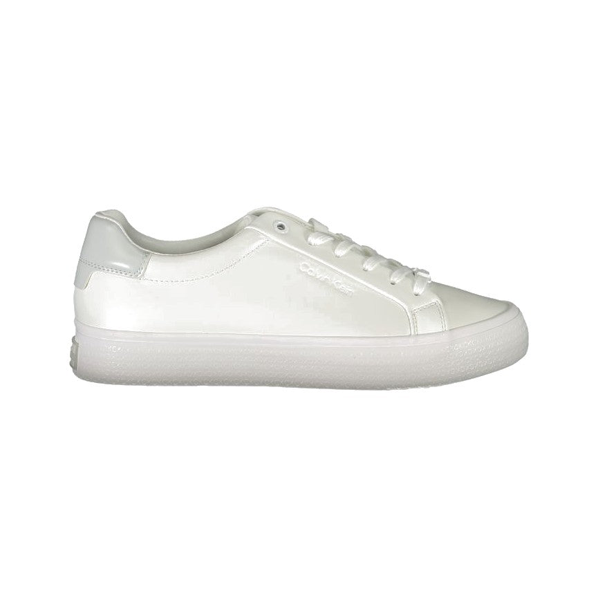 Calvin Klein Bianco Pelle Women Sneaker