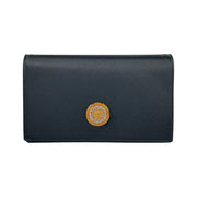 Versace Mini Chain Black Crossbody Wallet Bag for Women