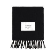 Maison Kitsuné Black Polyamide Scarf for Men