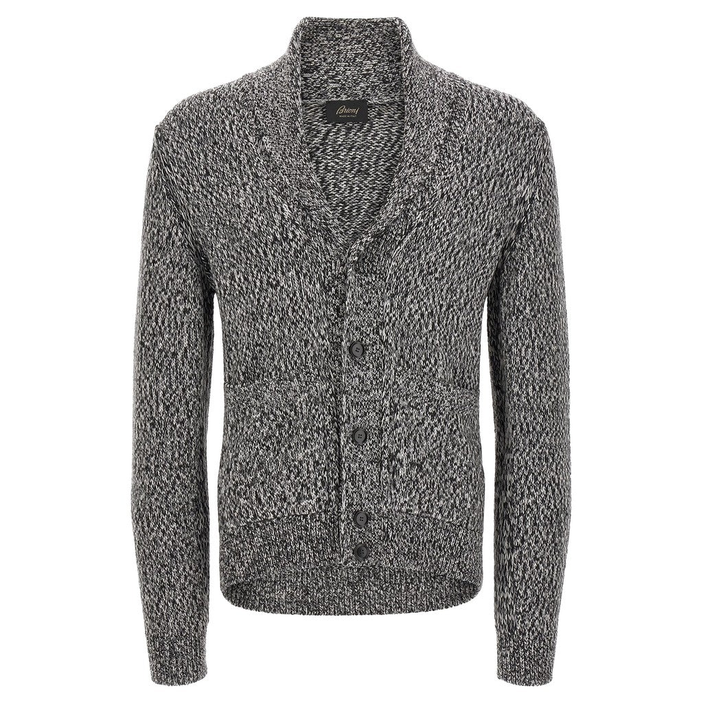 Brioni Bicolor Wool Cardigan for Men