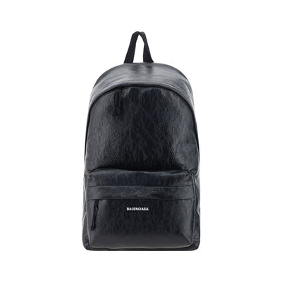 Balenciaga Black Lamb Ovis Aries Aries Backpack for Men