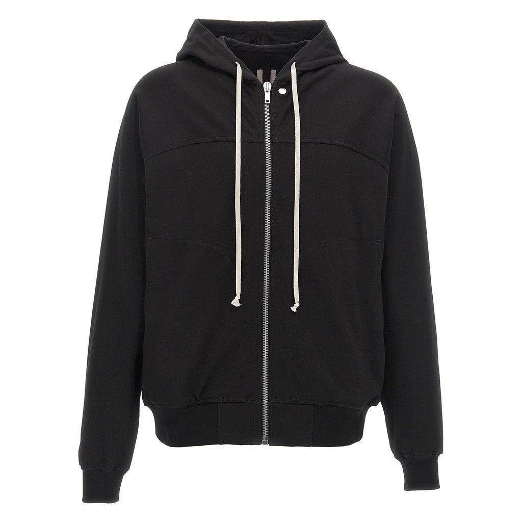 Rick Owens Black Cotton Hoodie for Men