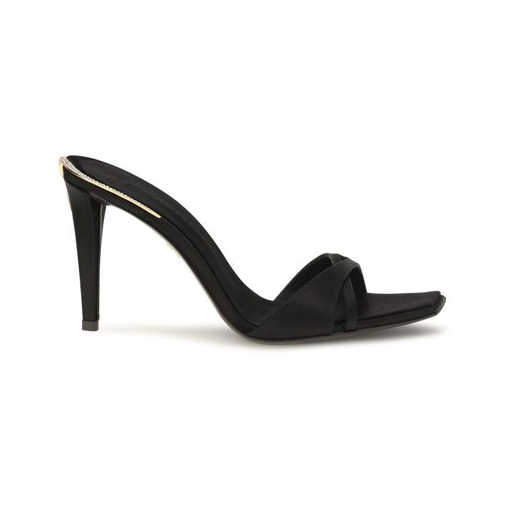 Giuseppe Zanotti Black Viscose Stiletto Heel Sandals for Women