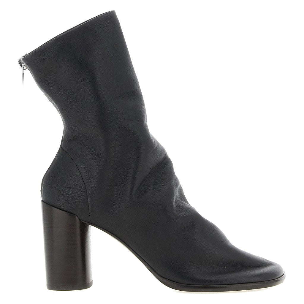 Lemaire Brown Lamb Leather Ankle Boots for Women
