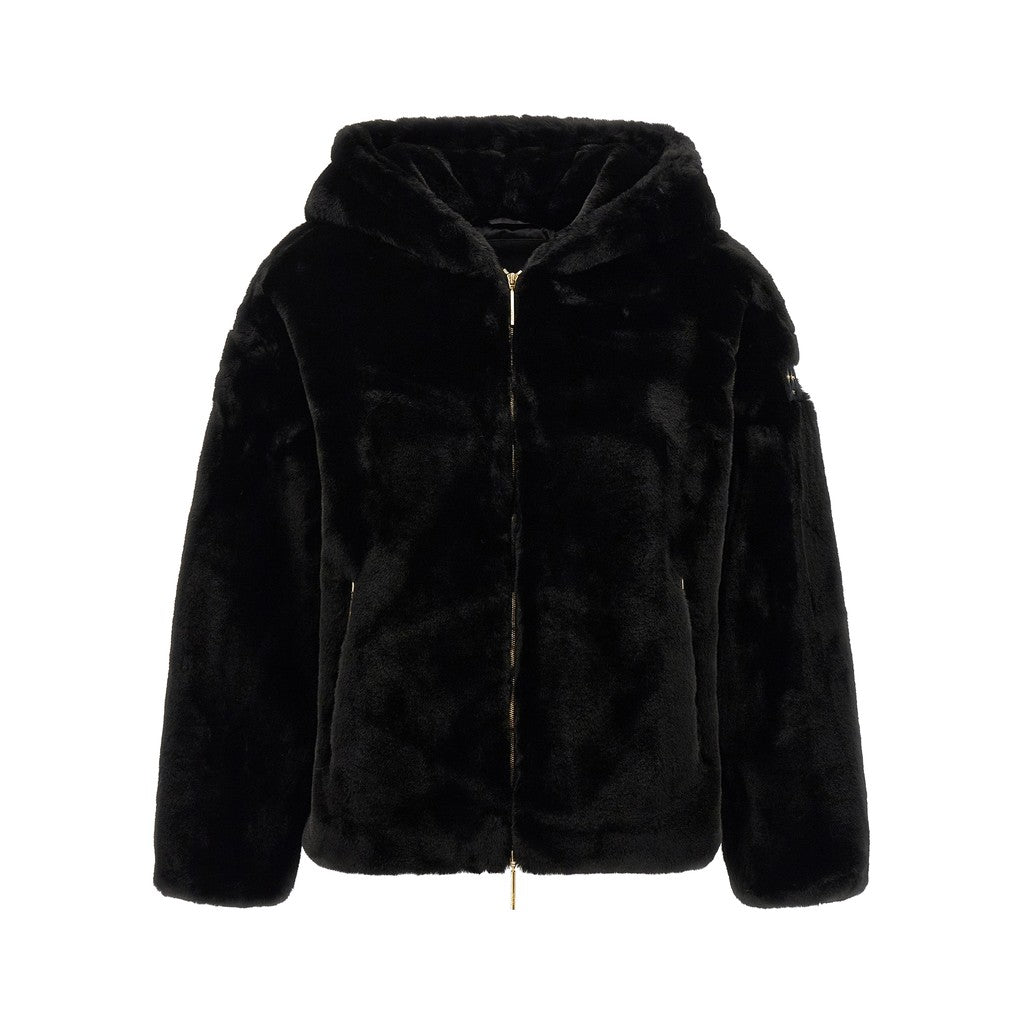 Tatras Black Polyester Full-Length Jacket for Women