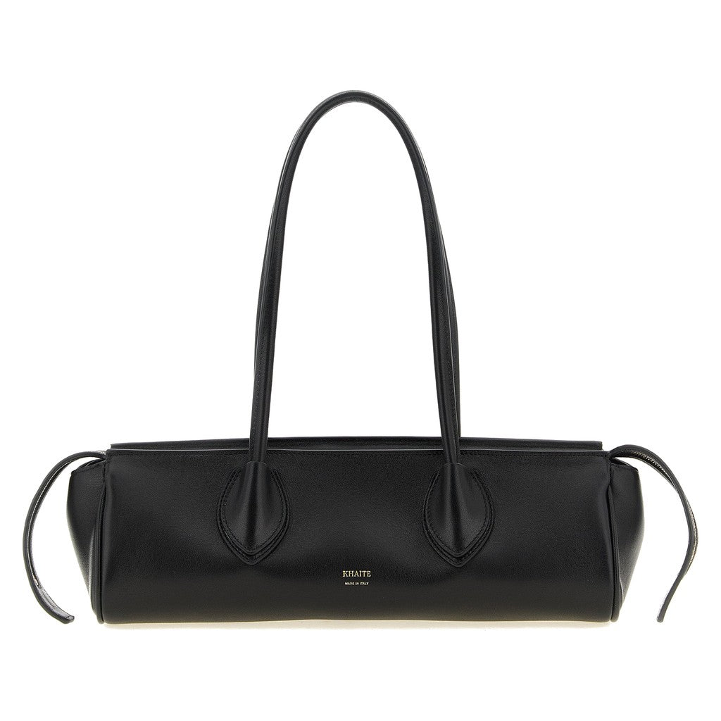 Khaite Black Lamb Leather Shoulder Bag for Women