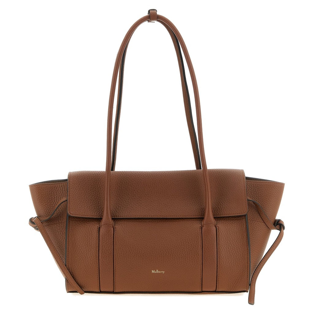Mulberry Brown Calfskin Shoulder Bag for Women