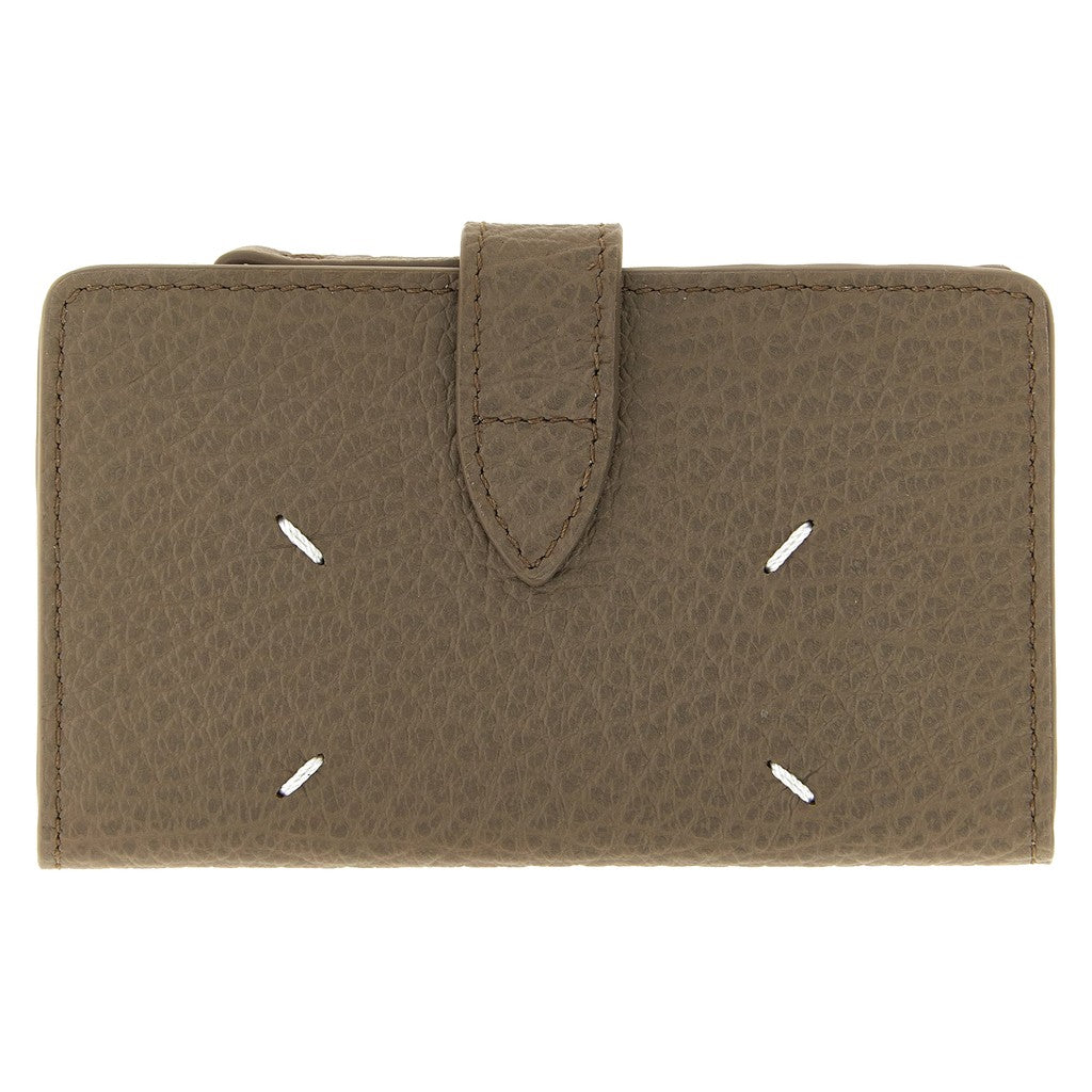 Maison Margiela Brown Calfskin Cardholder for Unisex