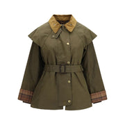Barbour Bicolor Cotton Full-Length Jacket for Women