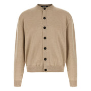 Jacquemus Beige Merino Wool Cardigan for Men