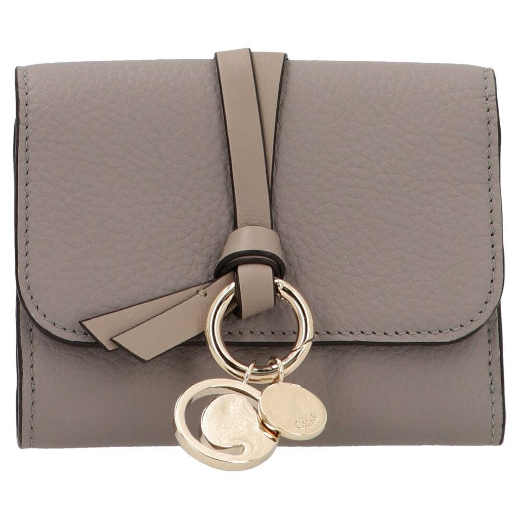 Chloé Gray Calfskin Cardholder for Women