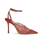 Jimmy Choo Red Fabric High Heel Pumps for Women