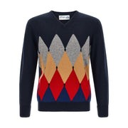 Ballantyne Blue Cashmere Cardigan for Men