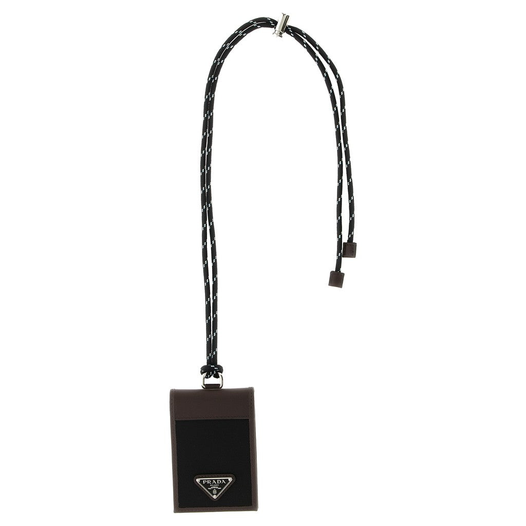 Prada Black Recycled Polyamide Cardholder for Men