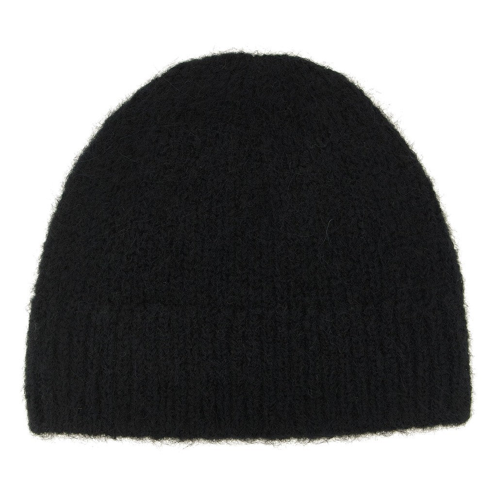 Dries Van Noten Black Wool Beanie for Men