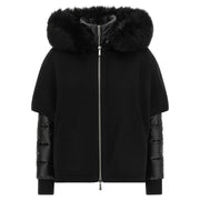 MooRER Black Wool Shell Jacket for Women