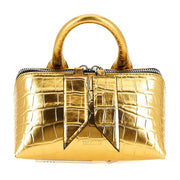 The Attico Gold Bovine Leather Handbag for Women