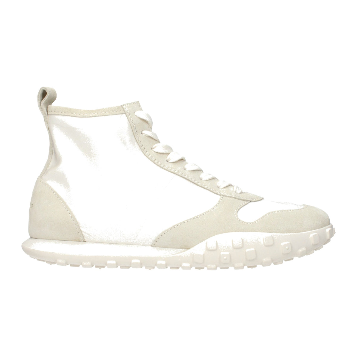 JIL SANDER White Fabric High Top Sneakers for Men