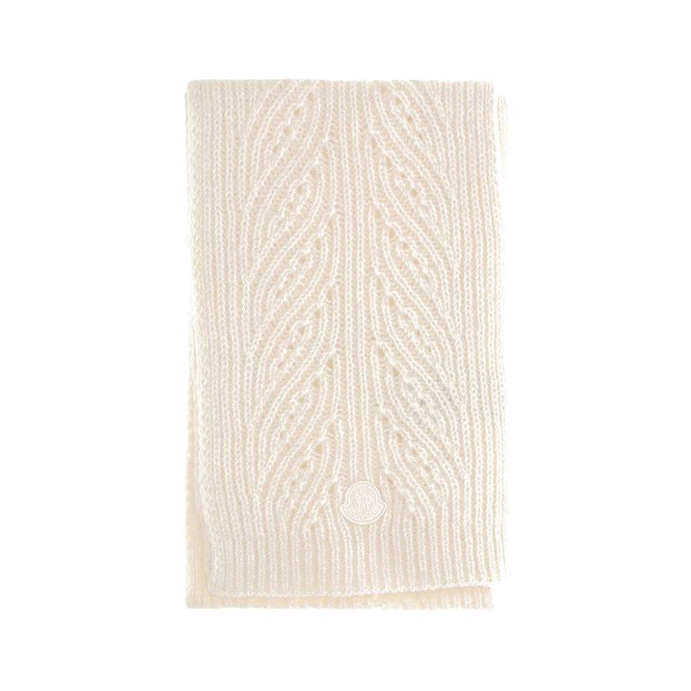 Moncler Beige Wool Oves Aries Foulard for Women