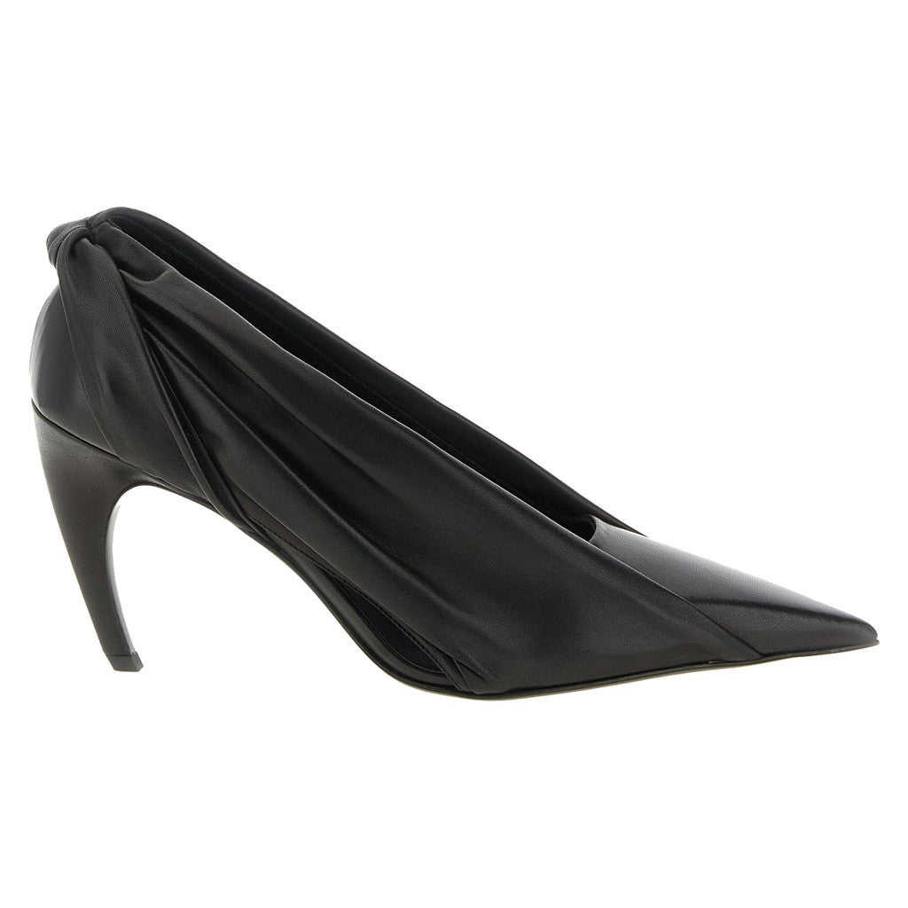 Khaite Black Calfskin High Heel Pumps for Women