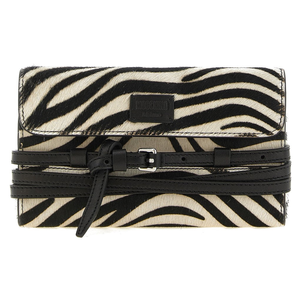 Moschino Bicolor Leather Cardholder for Women