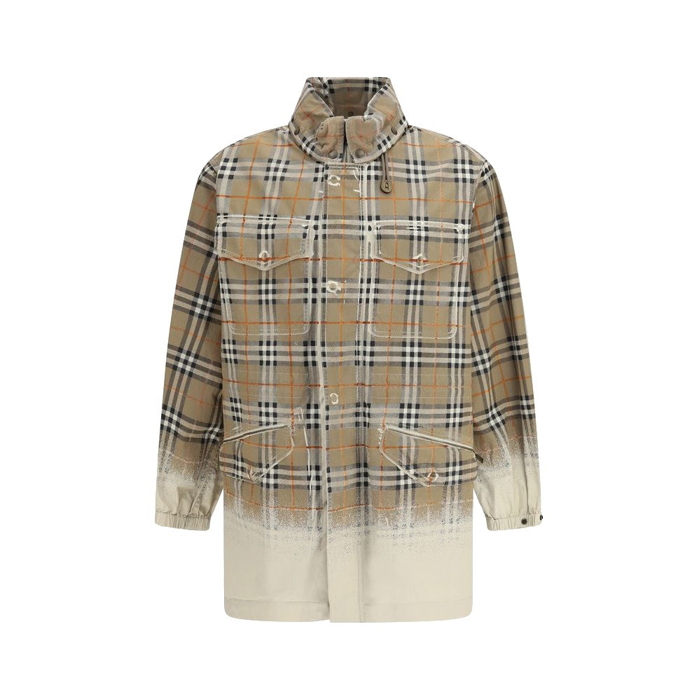 Burberry Beige Cotton Parka for Men