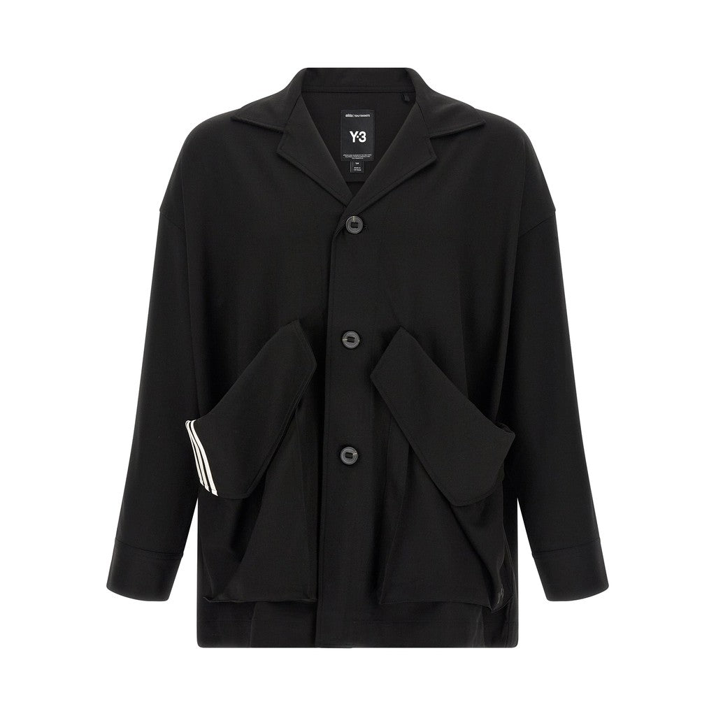 Y-3 Black Wool Blazer for Women