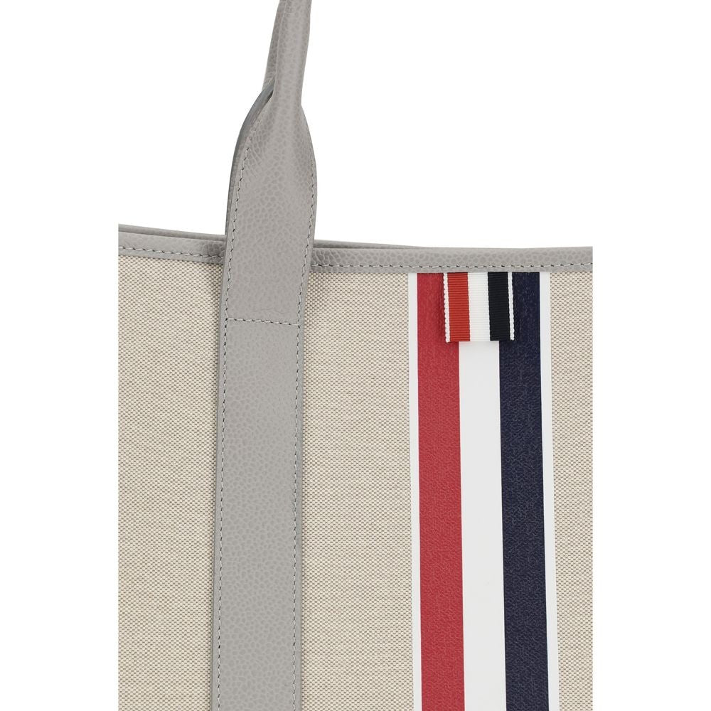 Thom Browne Gray Fabric Shoulder Bag for Men
