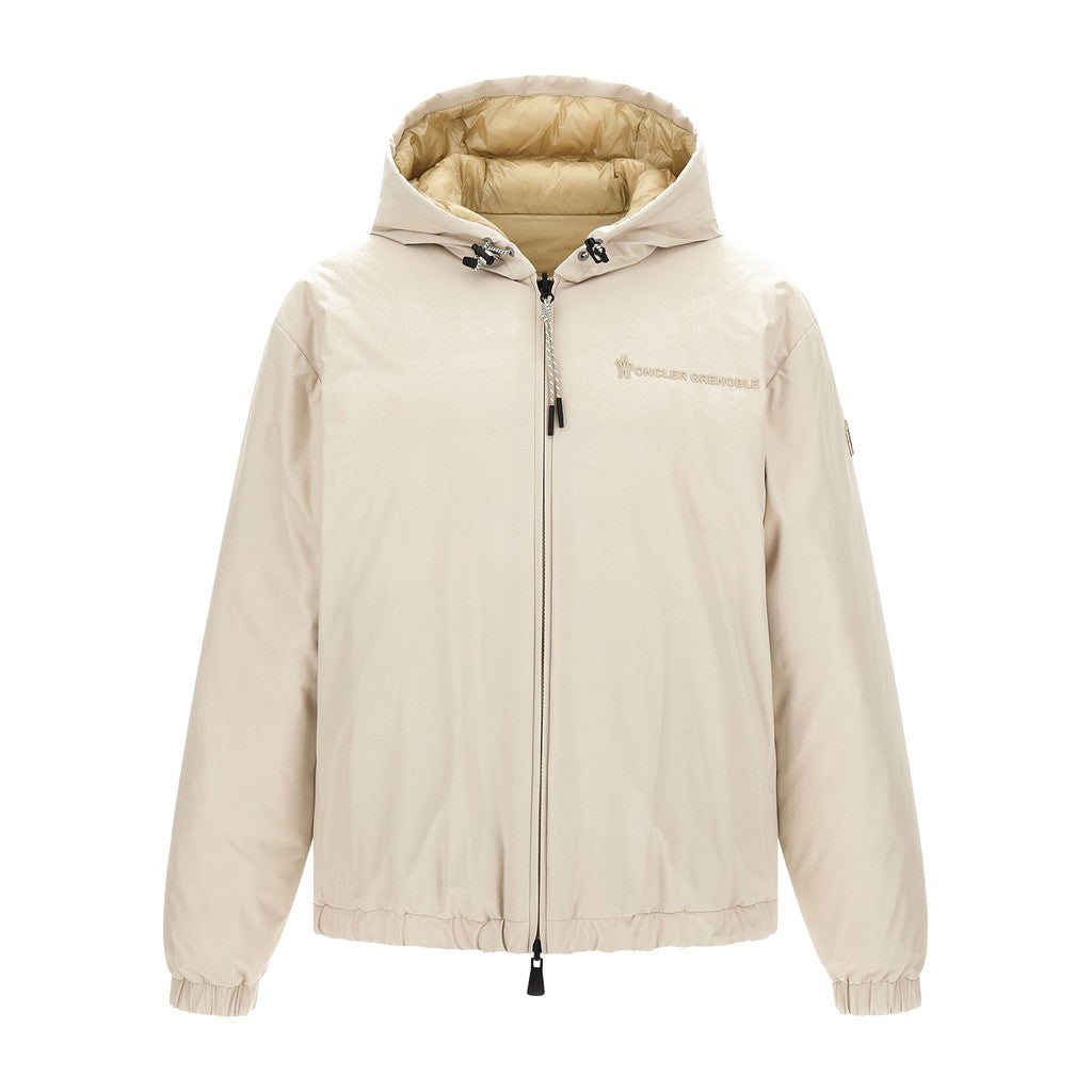 Moncler Grenoble Beige Polyamide Shell Jacket for Men