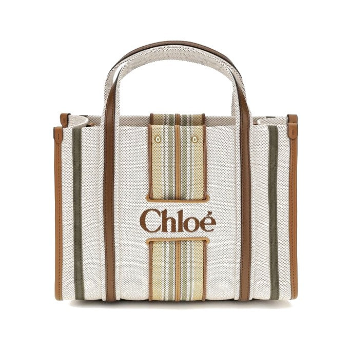 Chloé Beige Cotton Shoulder Bag for Women