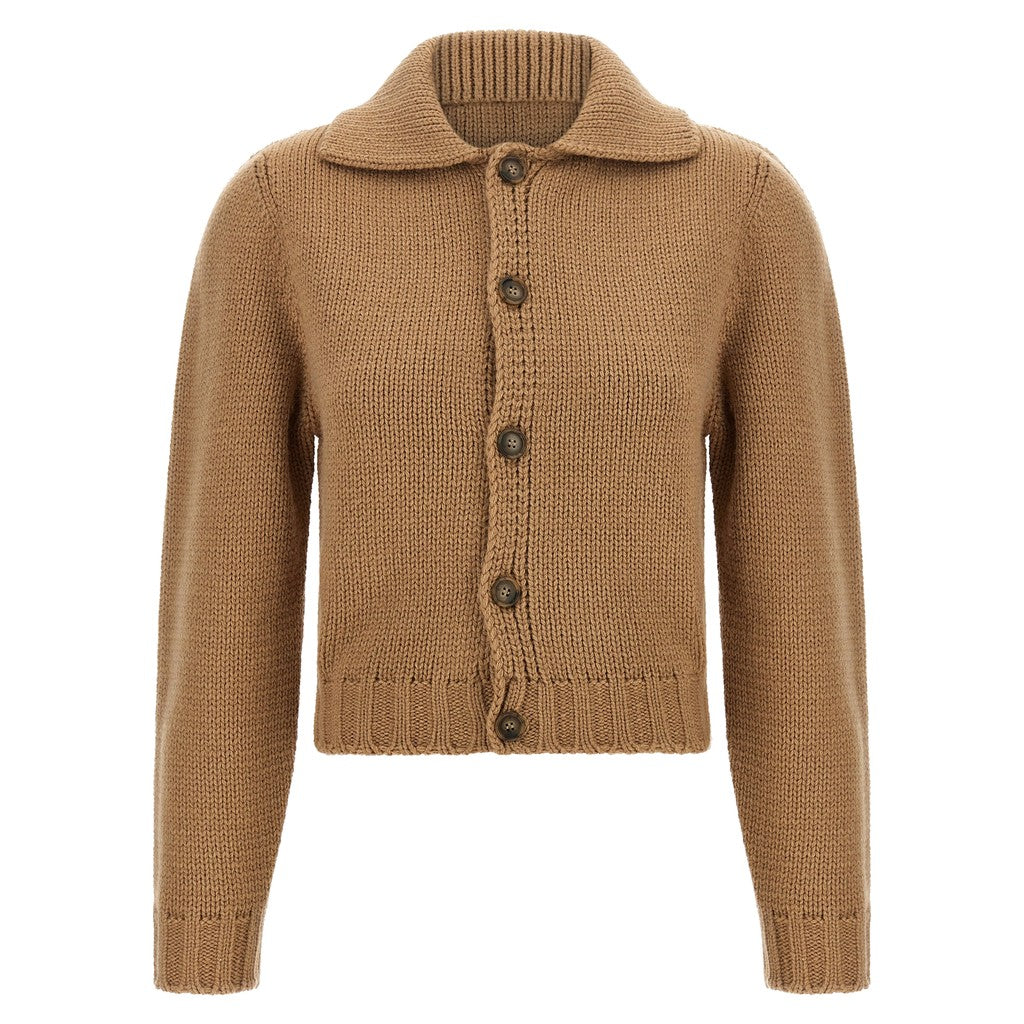 MM6 Maison Margiela Beige Wool Cardigan for Women
