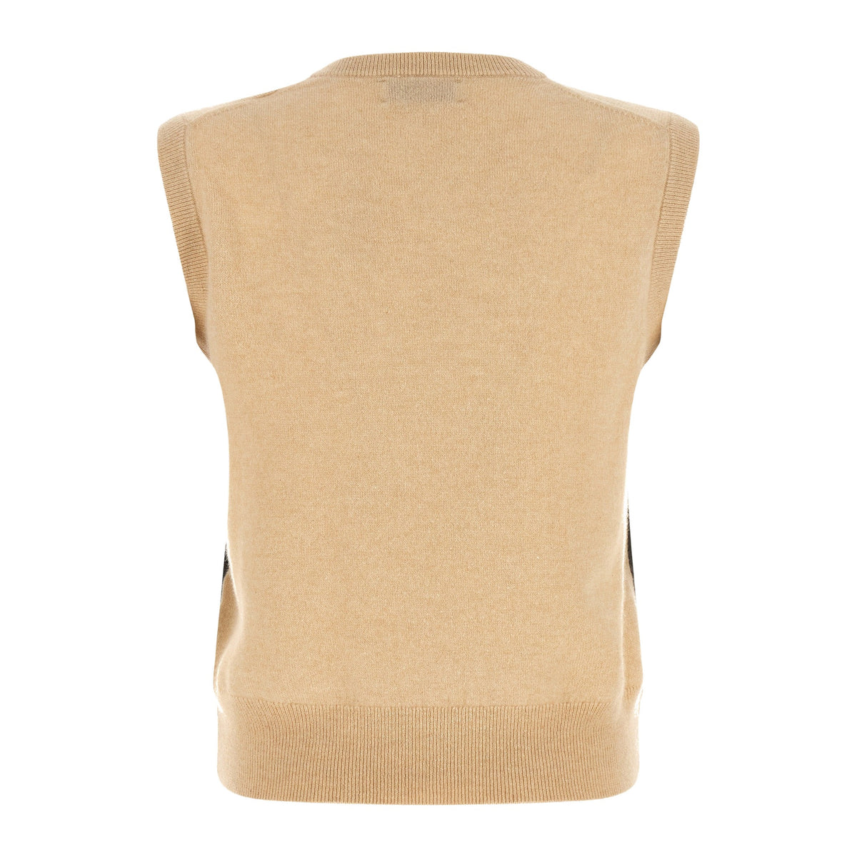 Ballantyne Beige Cashmere Sleeveless Jacket for Women