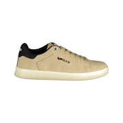 Gas Beige Polyurethane Men's Sneaker