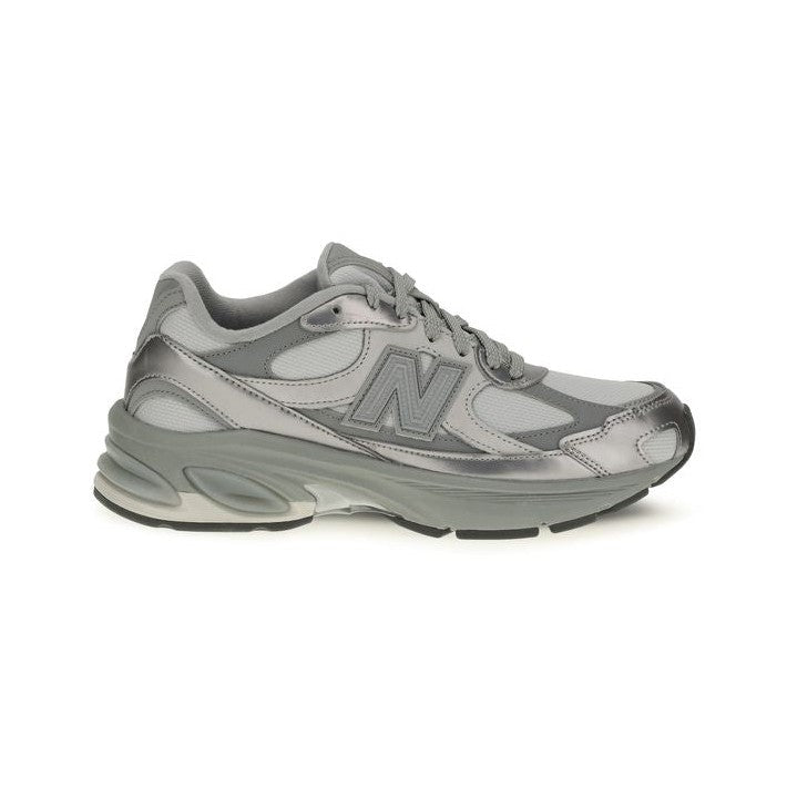 New Balance Gray Fabric Athletic Sneakers for Women