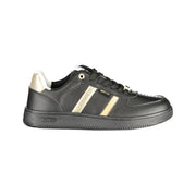 Gas Black Polyurethane Women Sneaker