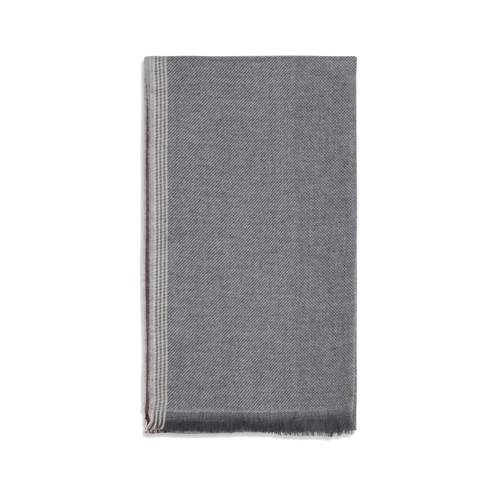 Brunello Cucinelli Gray Cashmere Scarf for Men