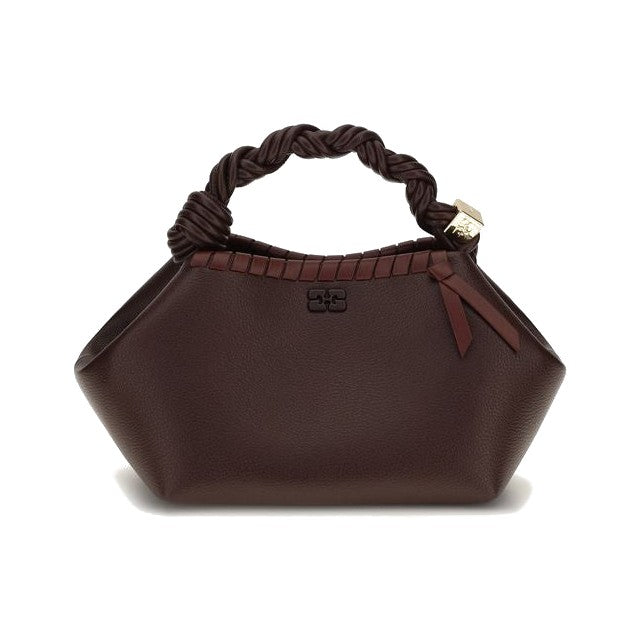Ganni Brown Recycled Leather Handbag for Women