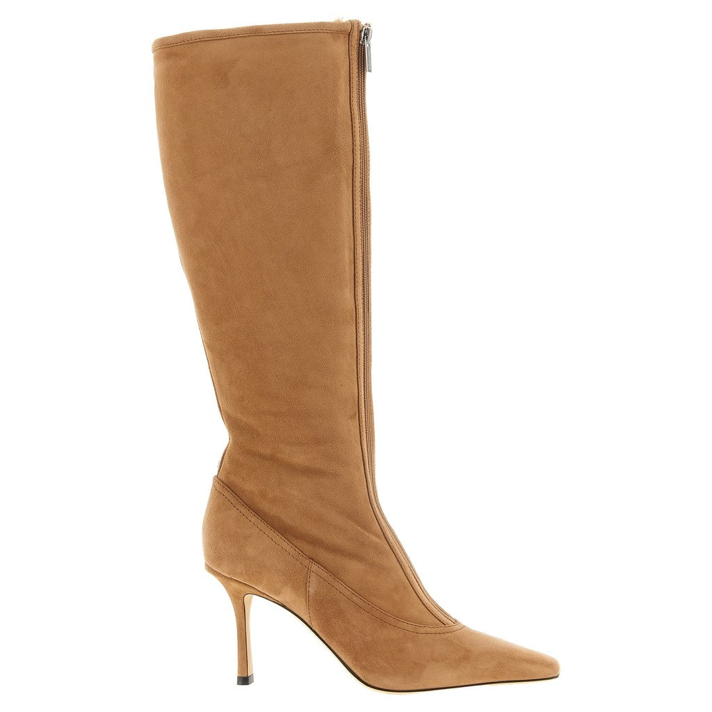 Jimmy Choo Beige Lamb Leather Over The Knee for Women