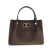 Valentino Garavani Brown Calf Leather Bos Taurus Handbag for Women