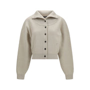 Jacquemus Beige Wool Oves Aries Cardigan for Women