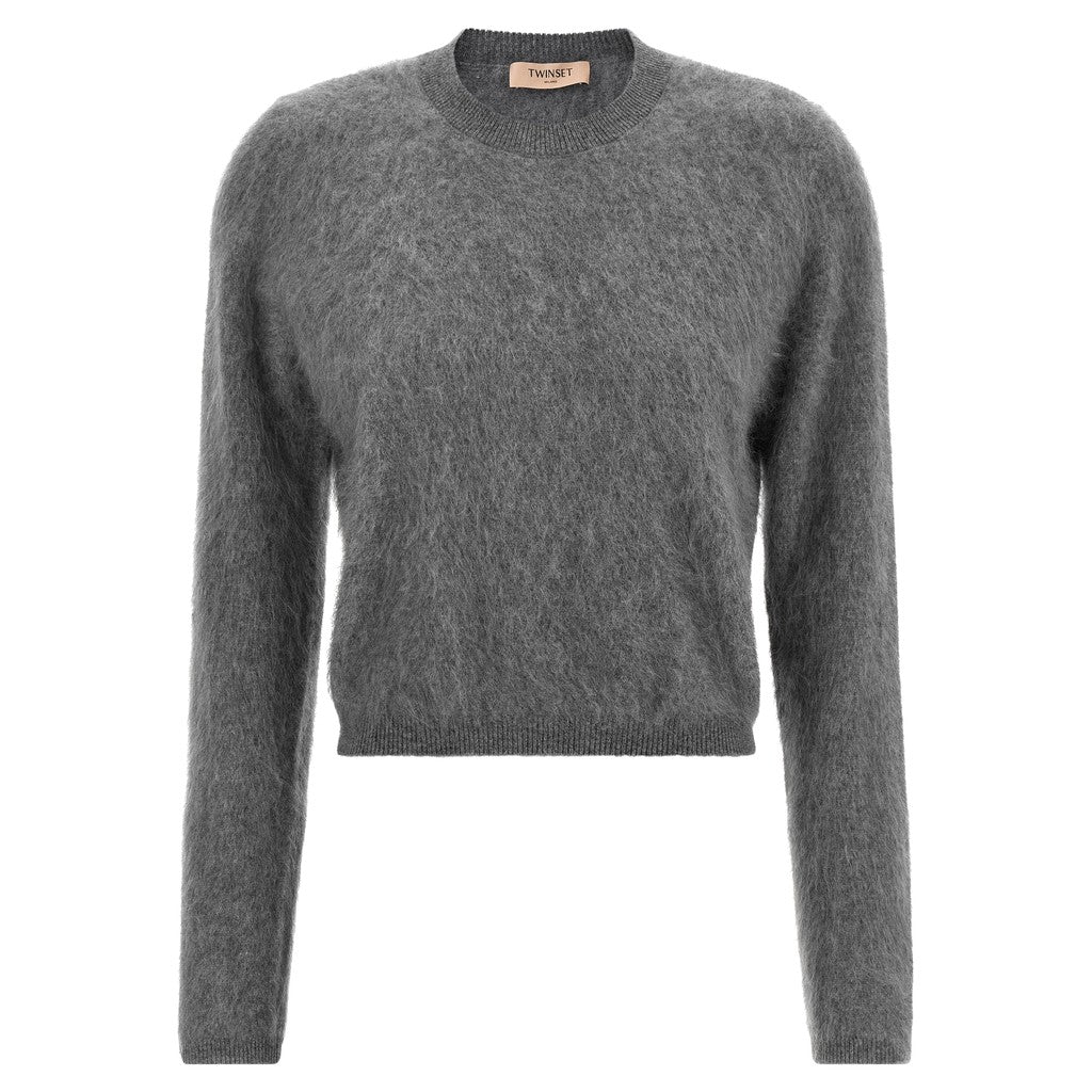 Twinset Gray Wool Cardigan for Women
