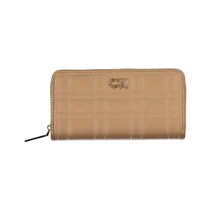 Calvin Klein Beige Polyester Women Wallet