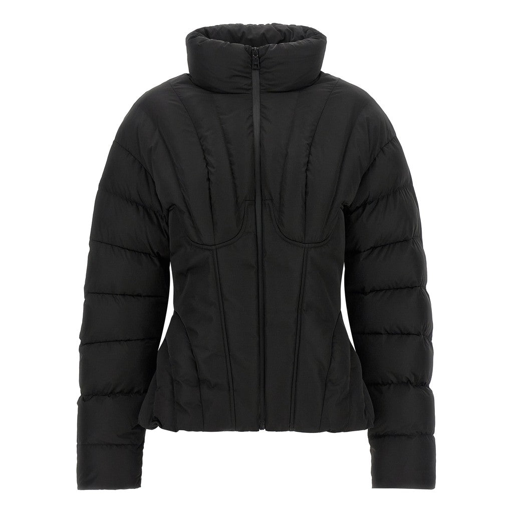 Elisabetta Franchi Black Polyester Full-Length Jacket for Women