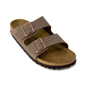 Birkenstock Brown Leather Flat Sandals for Women