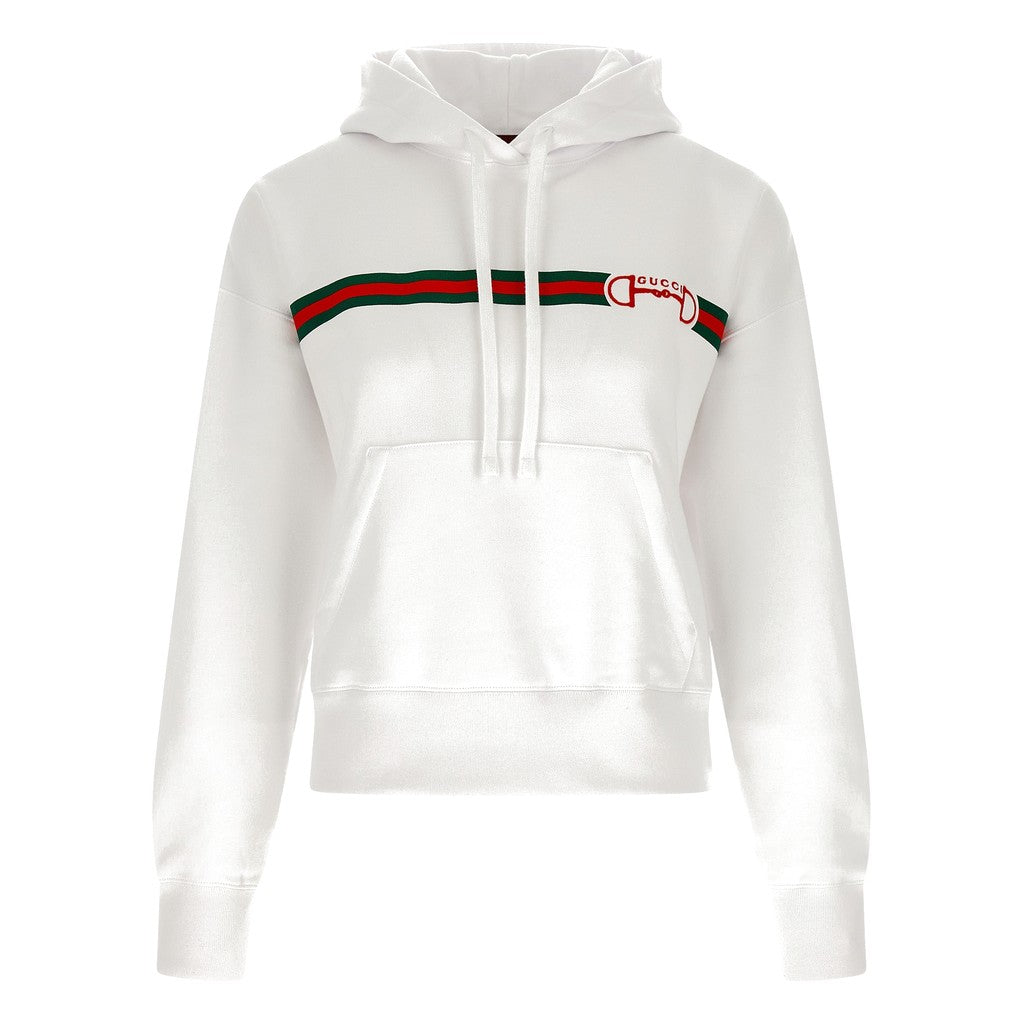 Gucci White Cotton Hoodie for Women