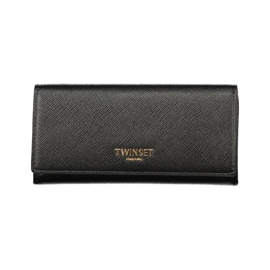Twinset Black Polyurethane Womens Wallet for Women