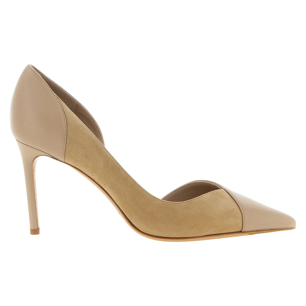 Alexandre Birman Beige Calfskin High Heel Pumps for Women